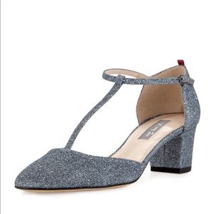 SJP by Sarah Jessica Parker “Pet” in Silver Glitter, 38.5